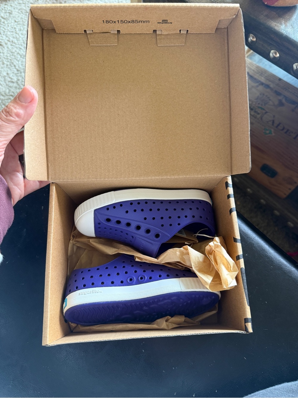 Native Kids Purple Slip-On Water Shoes
